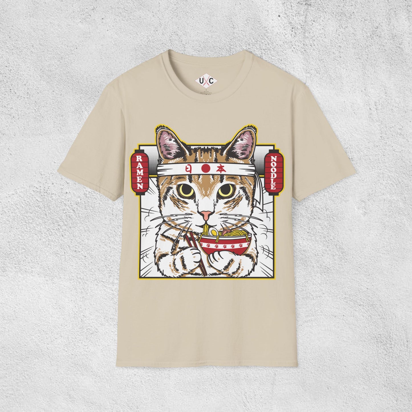 Samurai Ramen Cat T-Shirt