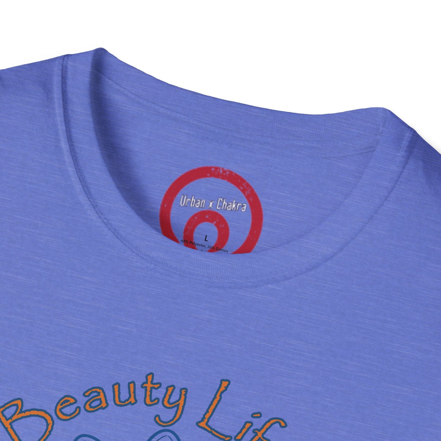 Unisex Softstyle T-Shirt - 'Death, Beauty, Life's Mystery' Design - Vibrant Graphic Tee for Celebrations