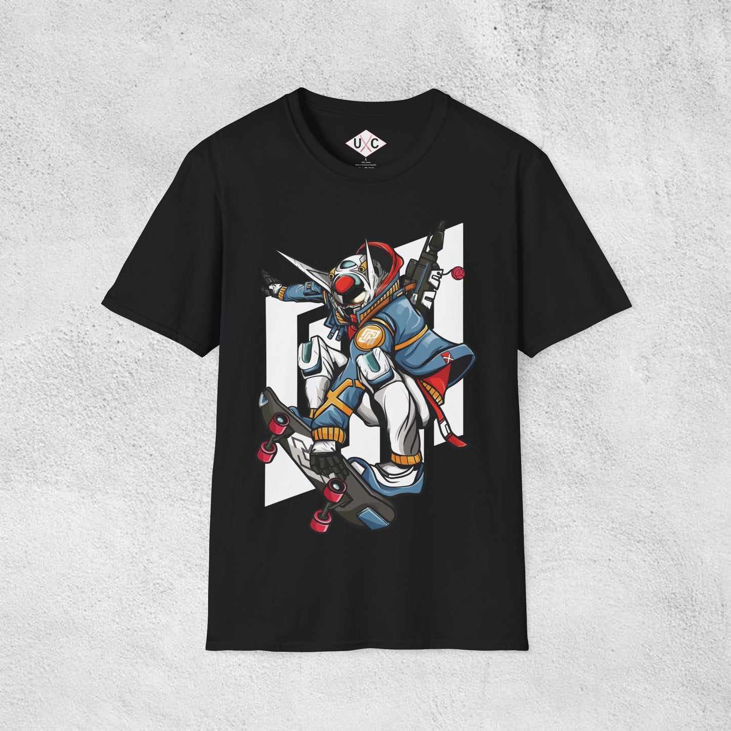Skater Vanguard Mecha Graphic T-Shirt