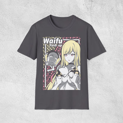 Waifu Anime Theme T-Shirt - Cute Kawaii Anime Girl Tee, Japanese Otaku Apparel, Sexy Manga Fan Shirt, Unisex Anime Clothing