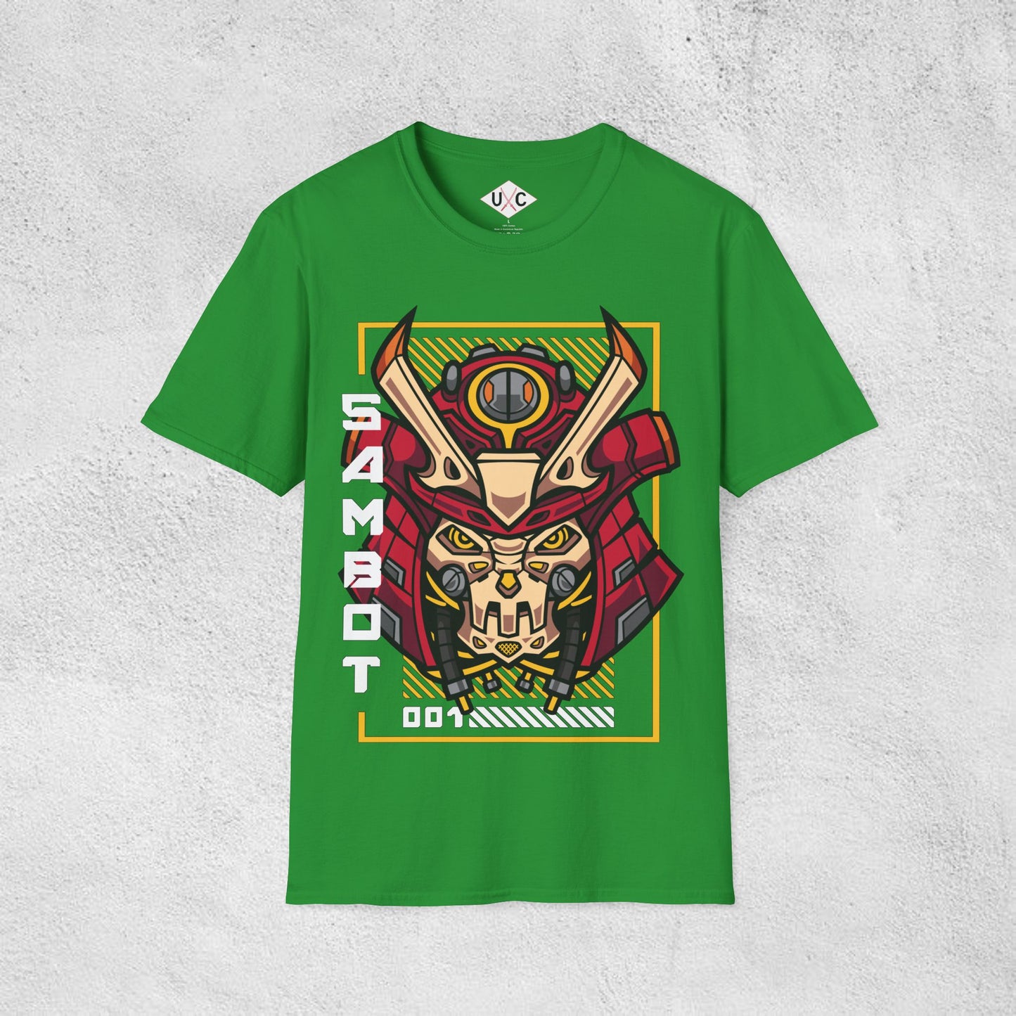 SamBot 001 Mecha Samurai Graphic T-Shirt