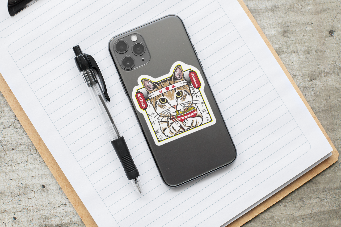 Cat Ramen Sticker